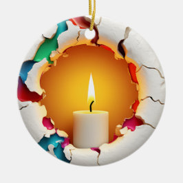 Kerze Keramik Ornament