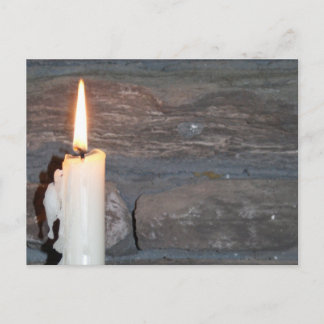 Kerze Postkarte