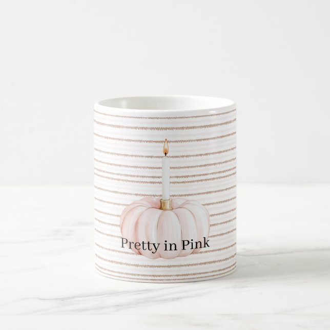 Kerze Pretty in Pink Kaffeetasse (Mittel)