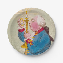 Kerze - Rundpapier-Teller Pappteller