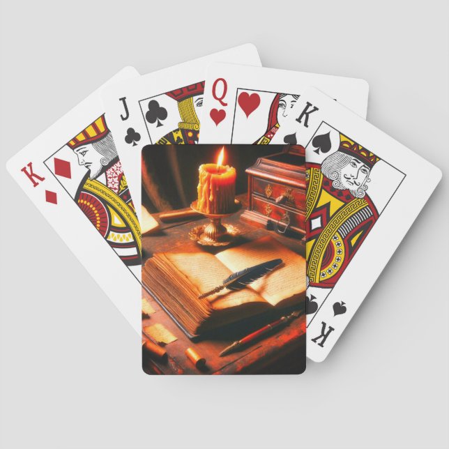 Kerze Spielkarten (Rückseite)