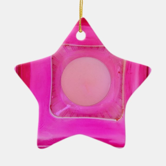 Kerze, süß rosa Liebe Kerzenlicht Keramikornament (Vorne)