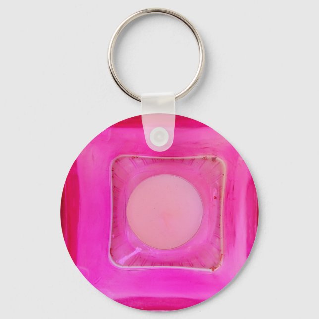 Kerze, süß rosa Liebe Kerzenlicht Schlüsselanhänger (Vorderseite)
