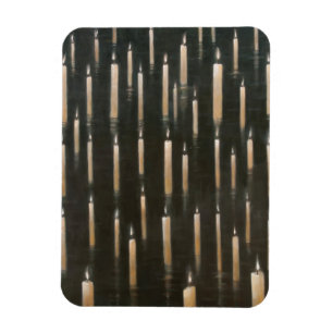 Kerzen auf dem See Udaipur Indien 2012 Magnet