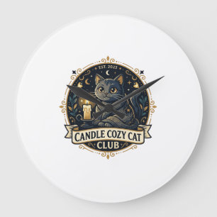 Kerzen Cozy Katze Katze Papa Geschenk Idee - Kerze Große Wanduhr