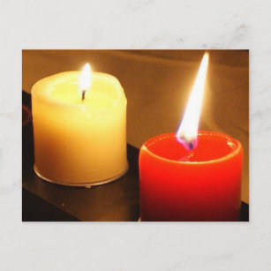 Kerzen Foto Postkarte - Flammen