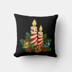 Kerzen für Weihnachten Kissen