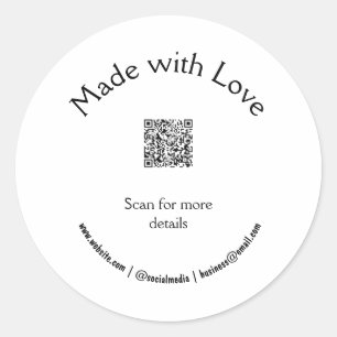 Kerzen hinzufügen q oder Code-Geschäft Runder Aufkleber