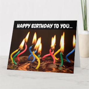 KERZEN KUCHEN GEBURTSTAG ÜBERGROßE KARTEN KARTE