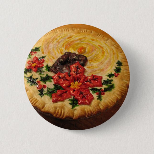 Kerzen-Torte Button (Vorderseite)