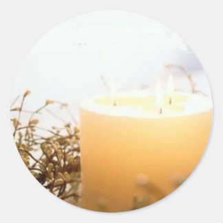 Kerzenaufkleber Runder Aufkleber