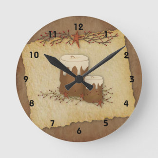 Kerzenhalle Runde Wanduhr