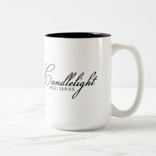 Kerzenlicht-Jazz-GedenkTasse (15 Unze) Zweifarbige Tasse