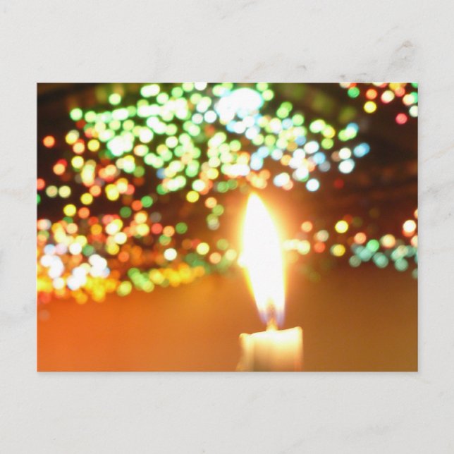 Kerzenlicht Postkarte (Vorderseite)