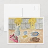 Kerzenlicht Postkarte