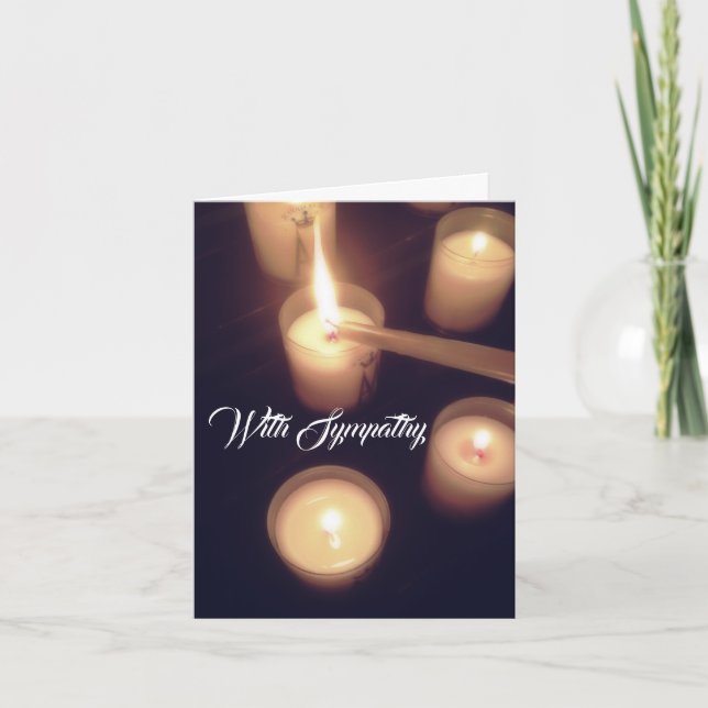 Kerzenlichtkarte Karte (Vorderseite)