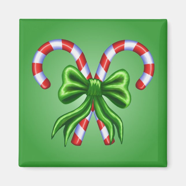Kerzenständer und Bogen - Maßgeschneidert Magnet (Vorne)