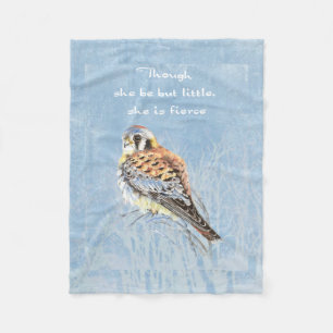 Kestrel Bird mit Inspiration Fleecedecke