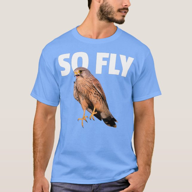 Kestrel Falcon Bird Vogelbeobachtung Gift So Flieg T-Shirt (Vorderseite)