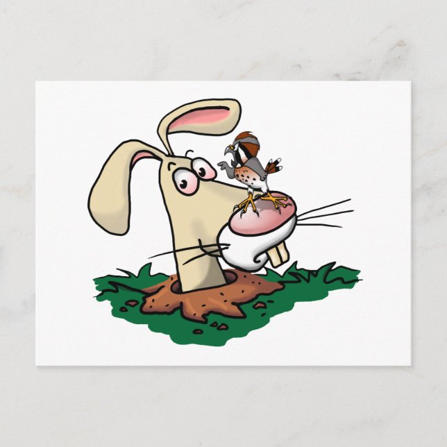 Kestrel und Rabbit Postkarte (Vorderseite)