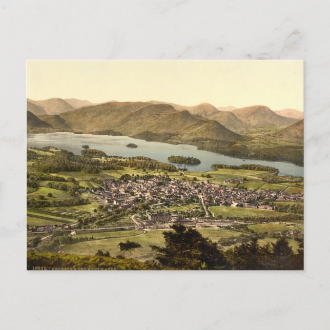 Keswick II, Derwentwater, Lake District, England Postkarte (Vorderseite)