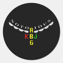 Ketanji Jackson und Ruth Ginsburg - Rundsticker Runder Aufkleber