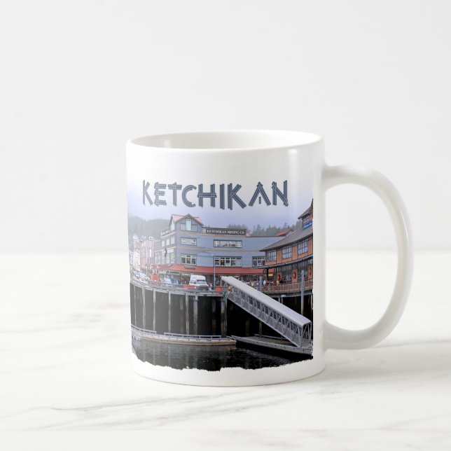 Ketchikan 3 klassische weiße Tasse (Rechts)