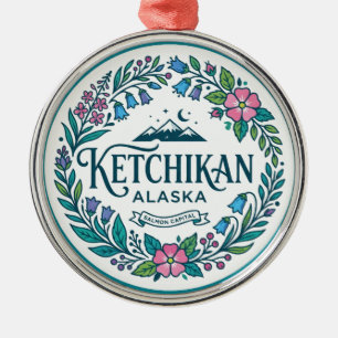 Ketchikan, Alaska Alaska Ornament Aus Metall