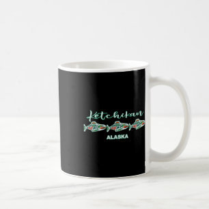 Ketchikan Alaska Native Art Lachs Fischerei Haupts Kaffeetasse