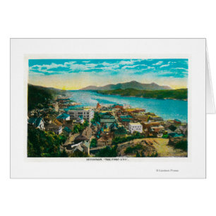 Ketchikan, Alaska Stadtansicht - Die erste Stadt