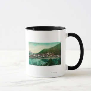Ketchikan, Alaska-Stadtansicht - erste Stadt Tasse