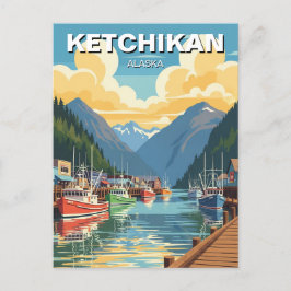 Ketchikan Alaska Travel Postkarte