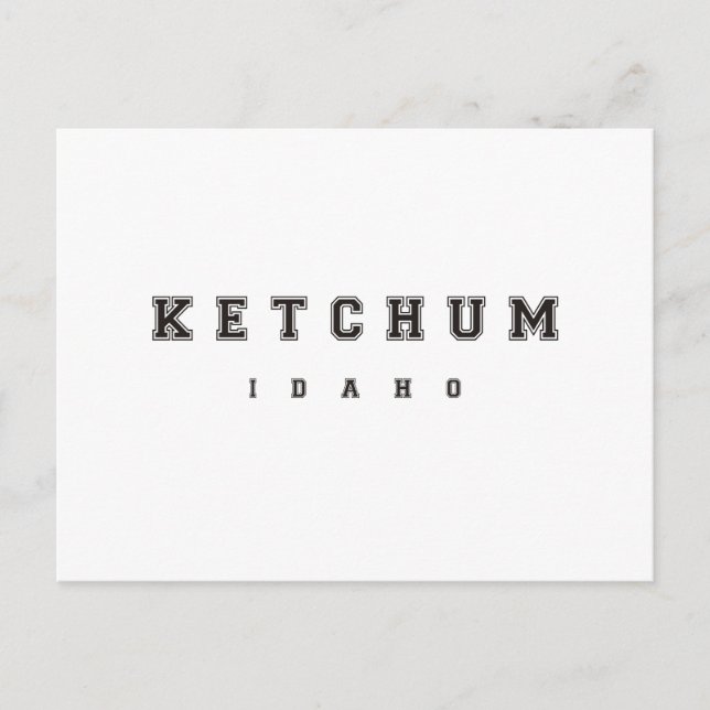 Ketchum Idaho Postkarte (Vorderseite)
