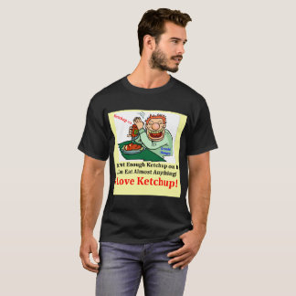 Ketchup d'amour du T-shirt I des hommes de couleur