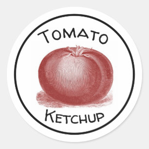 Ketchup-Etikett Runder Aufkleber