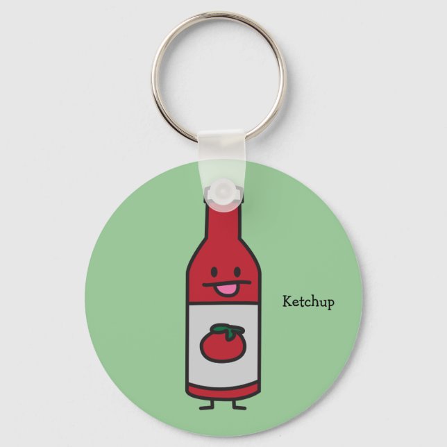 Ketchup Flasche Tomato Sauce Tafelmilch extravagan Schlüsselanhänger (Vorderseite)