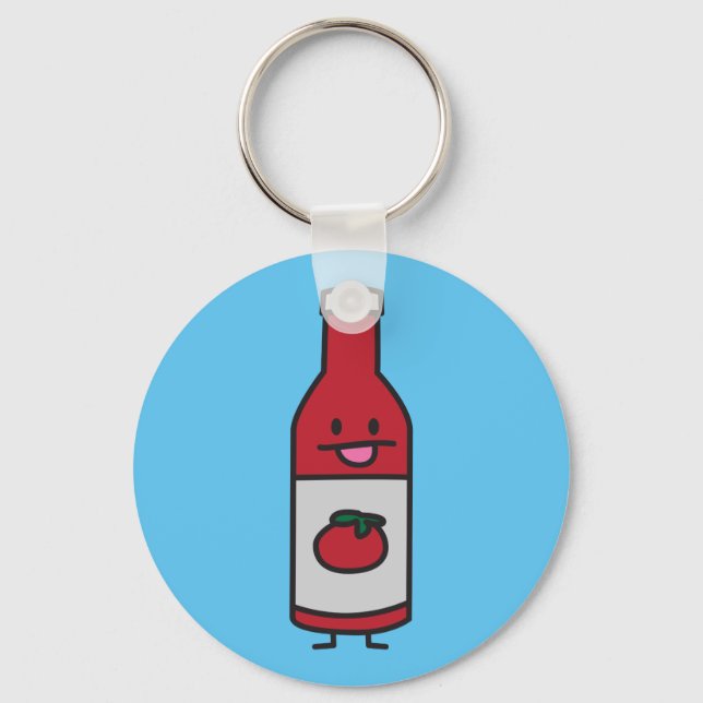 Ketchup Flasche Tomato Sauce Tafelmilch extravagan Schlüsselanhänger (Vorderseite)
