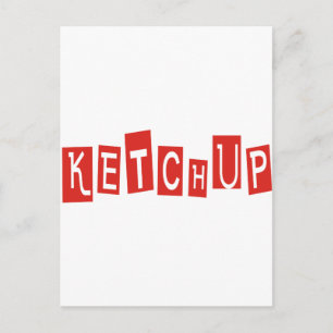 Ketchup Produkte & Designs! Postkarte