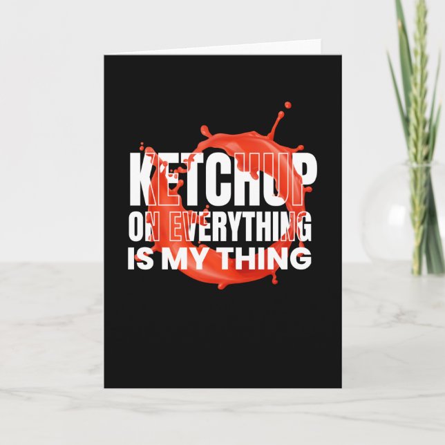 Ketchup über die GRILLEN von Everthing Sauce Karte (Vorderseite)