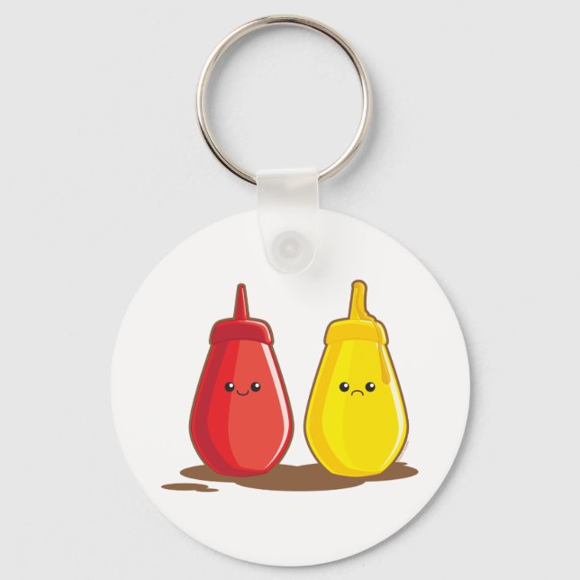 Ketchup und Senf Schlüsselanhänger (Vorderseite)