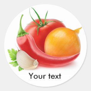 Ketchup-Zutaten Runder Aufkleber