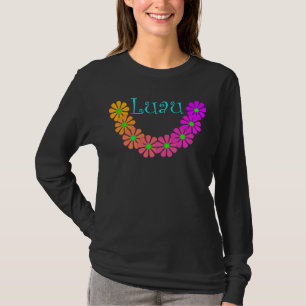 Ketmie florale colorée de Lei Luau de T-shirt