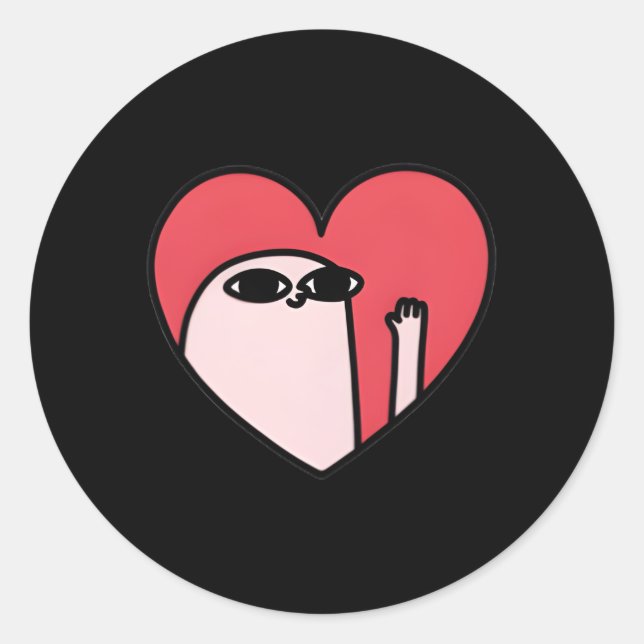 Ketnipz He Runder Aufkleber (Vorderseite)