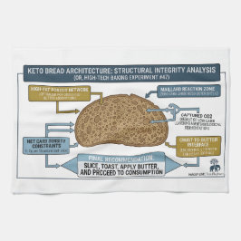 Keto Bread Schematic: Kitchen Towel Geschirrtuch