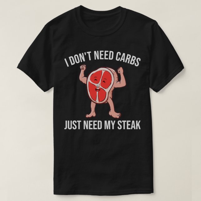 Keto Carnivore Steak T-Shirt (Design vorne)