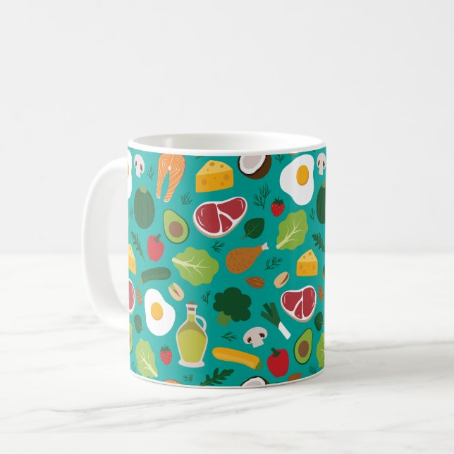 Keto Coffee Tasse (Vorderseite Links)