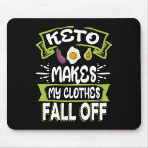 Keto Diät Ketogenese Ketogenese Kleidung fallen Mousepad