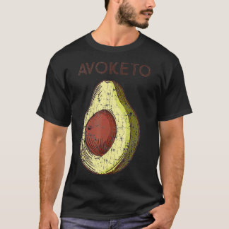 Keto Diet Avoketo Avocado Geschenk Dunkel T-Shirt