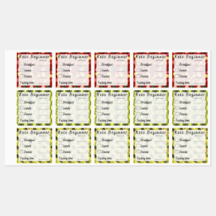 Keto Diet Débutant Enregistrement Progrès Stickers