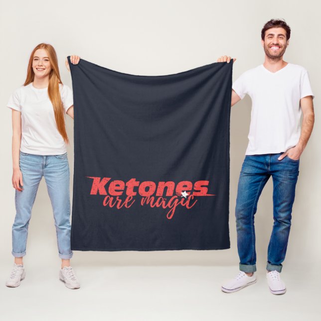 Keto Fitness Ketone sind Magie Fleecedecke (Beispiel)